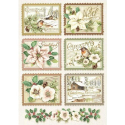 ΡΙΖΟΧΑΡΤΟ DECOUPAGE Α4 WINTER BOTANIC STAMPS DFSA4342