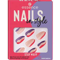 Essence Nails In Style 13 Stay Wavy Almond Tips Νυχιών με Σχέδια 12τμχ