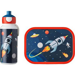 Mepal Space Πλαστικό Παιδικό Σετ Δοχείο Φαγητού Μπλε