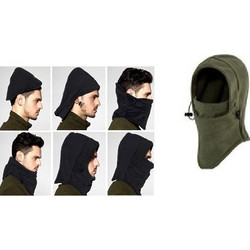 Ζεστή Κουκούλα Fleece 6 σε 1 χακί OEM