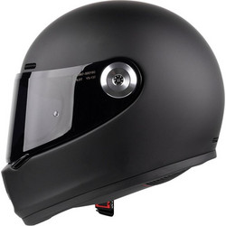 Pilot Helmets Retro Matt Black Κράνος Μηχανής Full Face