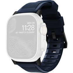 Nomad Rugged Λουράκι Σιλικόνης Atlantic Blue / Black (Apple Watch 42 / 44 / 45 / 49mm)