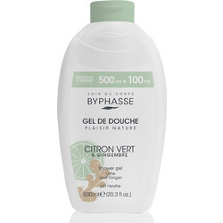 Byphasse Lime & Ginger Αφρόλουτρο σε Gel 600ml