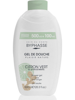 Byphasse Lime & Ginger Αφρόλουτρο σε Gel 600ml