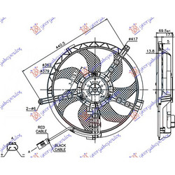 Βεντιλατερ Ψυγειου Κομπλε (2 ΑΚΙΔ) Mini Clubman (R55) 10-15 - 696906440
