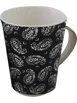 Κούπα Πορσελάνης Paisley Black 8,5x10,2cm