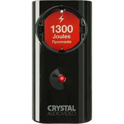 CRYSTAL AUDIO CP1-1300-70 Μονόπριζο Προστασίας Υπέρτασης 1300J 70dB Μαύρο