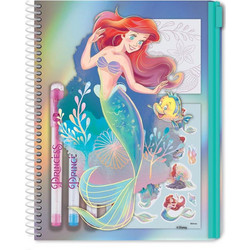 Σημειωματάριο Disney σπιράλ Α5 σε pvc θήκη με Zip Ariel ασημί (000563759)