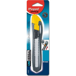 018310 Κοπίδι Maped Office Universal 18mm Λάμα Πλαστικό Χειρός με Stop