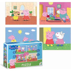 Παιδικό Puzzle Dodo Peppa Pig & Friends 4 in 1 16 + 20 + 36 + 54 Κομμάτια