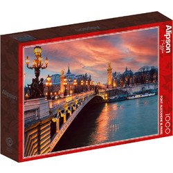 Puzzle Alipson Puzzle Paris Pont Alexandre III 1000 Κομμάτια