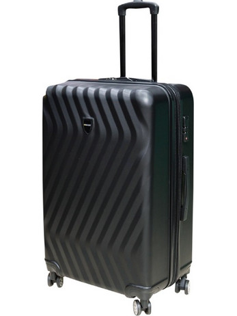 Richy S-07 Βαλίτσα Μεγάλη 86x54x35cm με 4 Ρόδες Μαύρη