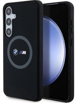 BMW M Silicone Printed Ring MagSafe Back Cover Black (Samsung Galaxy S24+)