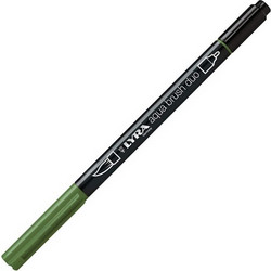 Μαρκαδόροι Lyra Aqua Brush Duo Olive green L6520073