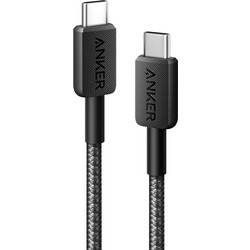 ANKER 322 USB-C to USB-C Cable 480MBps, 60W, 0.9m Black