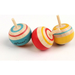 Svoora Ξύλινη Σβούρα Top Spinning Hat (Διάφορα Σχέδια) 1τμχ για 5+ Ετών_13006