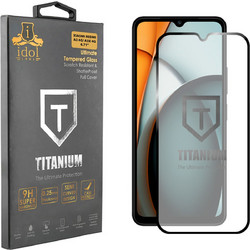 Idol 1991 Titanium Tempered Glass Προστατευτικό Οθόνης 0.25mm Full Glue για Xiaomi Redmi A3 4G / A3x 4G Black