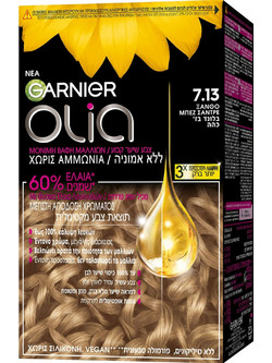Garnier Olia 7.13 Ξανθό Μπεζ Σαντρέ Μόνιμη Βαφή Μαλλιών Χωρίς Αμμωνία 60ml