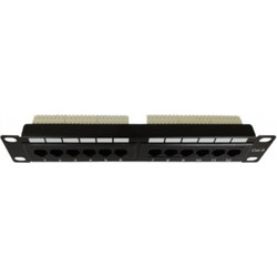 DST UTP/ FTP 12port Patch Panel 1U Cat6 (suitable for racks 10")