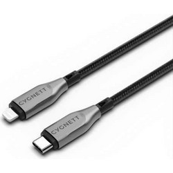 Cygnett Armoured CY4666PCCCL USB-C to Lightning Cable 30W 0.5m Black CY-CY4666PCCCL