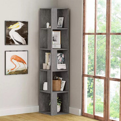 Megapap Piano Γωνιακή Βιβλιοθήκη 31,4x31,4x158,9cm GP037-0155,5