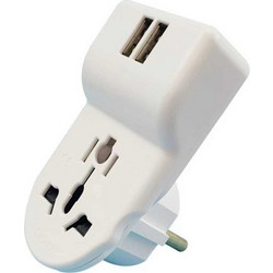 Αντάπτορας πρίζας με 2 θύρες USB - International - RTA09-39 - 939000