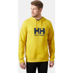 Helly Hansen Logo Hoodie Ανδρικό Αθλητικό Φούτερ με Κουκούλα Κίτρινο 33977-348