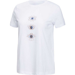BRILLE Κοντομάνικη Μπλούζα W EVIL EYE GRAPHIC WHITE γυναίκες