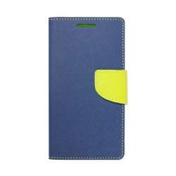 iS Fancy Book Case Blue Lime (Galaxy A72)