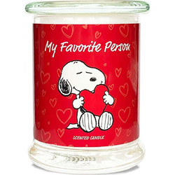 Κερί αρωματικό σε γυάλινο δοχείο Peanuts My Favorite Person 250 γραμ