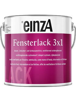 einzA Fensterlack 3x1 Αστάρι Χρώμα Λευκό 2.5lt