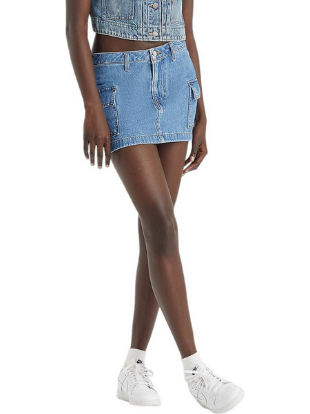 Levi's Μίνι Φούστα Τζιν Cargo Γαλάζια A7520-0000