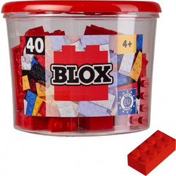 Simba Blox 40 Red 8 Pin Bricks In Box (104118875)