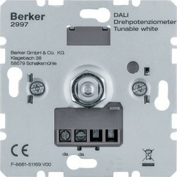 Ρυθμιστής Φωτισμού Dimmer DALI TUNABLE Λευκό Berker 2997 Hager-2997-Λευκό 2997