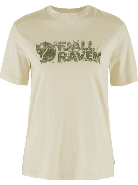 Fjallraven Lush Logo T-Shirt W Chalk White Σύμμικτο Regular Γυναικεία