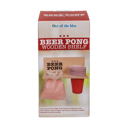 Beer Pong Shelf With 12 Cups + 12 Balls 25x12x15 Cm (79039)