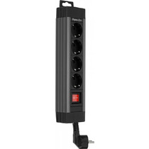 REV Outlet Strip 4-fold 1,9m Supraline w. switch anthracite