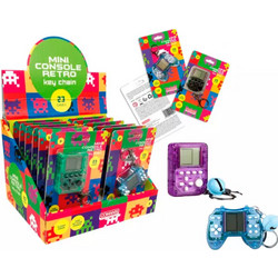 Retro mini console Keychain assorted 12 Τεμ