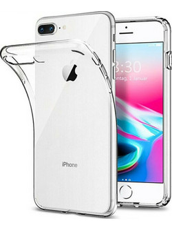 Back Cover Θήκη Ενισχυμένης Σιλικόνης για iPhone 7 Plus / 8 Plus Διάφανο