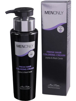 Mon Platin Men Only Fresh Hair Coloring Cream Black Ανδρική Βαφή Μαλλιών 250ml