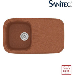 Sanitec Classic 315 Ένθετος Νεροχύτης Γρανίτη Αντιστρεφόμενος Ματ Granite Terracotta 82x50cm