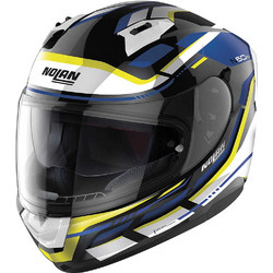 Nolan N60-6 Lancer 64 White / Blue / Yellow Κράνος Μηχανής Full Face 1450gr