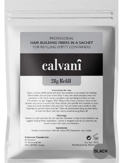 Calvani Hair Building Refill Pack Black Νανοΐνες κατά της Τριχόπτωσης 28gr