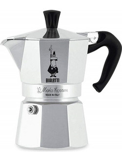Bialetti Moka Express Moka pot 0.06 L Aluminium, Black