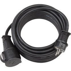 Brennenstuhl H07RNF 3G15 SpannungsversorgungsVerlngerungskabel (230 VAC) CEE 77 (SCHUKO) (M) CEE 77 (SCHUKO) (W) 100m Schwarz (1167810)