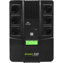 Green Cell Micropower AiO UPS06 UPS Line Interactive 600VA 360W με 6 Πρίζες