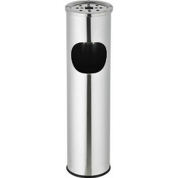 Σταχτοδοχείο Στρογγυλό Ανοξείδωτο 8lt o15x56cm 102928 GTMED