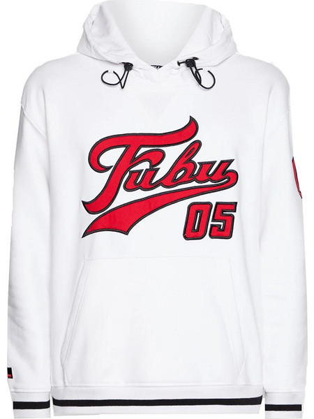 Fubu Ανδρικό Φούτερ με Κουκούλα Λευκό FM223-004-2