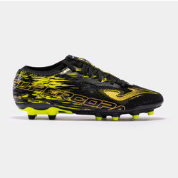 Joma Super Copa 2301 FG SUPW2301 Ποδοσφαιρικά Παπούτσια με Τάπες Μαύρα Κίτρινα