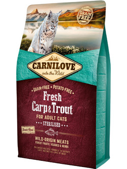 Carnilove Sterilised Adult Grain Free with Fresh Carp & Trout 2kg